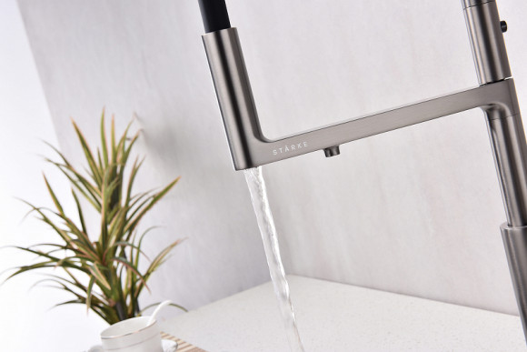 Смеситель для кухни Paulmark Tornado To213402-B Беретта