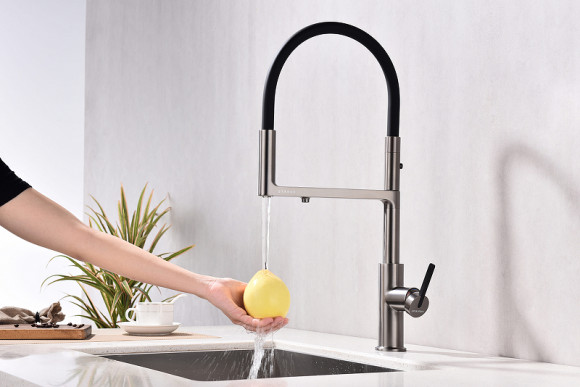 Смеситель для кухни Paulmark Tornado To213402-B Беретта