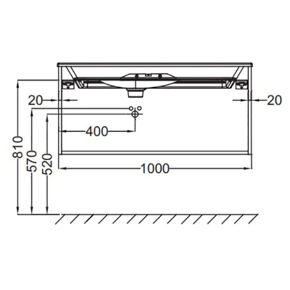 Тумба под раковину Jacob Delafon Nouvelle Vague 100 EB3032-G1C подвесная Белый лак