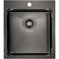 Кухонная мойка Paulmark Kroner 45 PM214551-GM Вороненая сталь