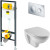 Комплект унитаза Jacob Delafon Patio EDV102-00+E70021-00 с инсталляцией Viega Prevista Dry 792855 с сиденьем Микролифт и клавишей смыва Хром