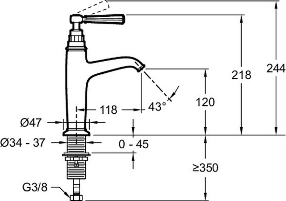 Смеситель для раковины Jacob Delafon Cleo 1889 E24308-BGG Золото глянцевое Смеситель для раковины Jacob Delafon Cleo 1889 E24308-BGG Золото глянцевое