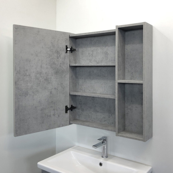 Зеркальный шкаф Comforty Осло 60 00-00006490 Бетон светлый Зеркальный шкаф Comforty Осло 60 00-00006490 Бетон светлый