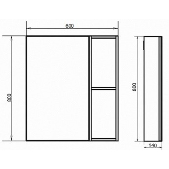 Зеркальный шкаф Comforty Осло 60 00-00006490 Бетон светлый Зеркальный шкаф Comforty Осло 60 00-00006490 Бетон светлый