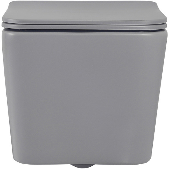 Унитаз Abber Rechteck AC1201MG подвесной Серый матовый с сиденьем Микролифт Унитаз Abber Rechteck AC1201MG подвесной Серый матовый с сиденьем Микролифт