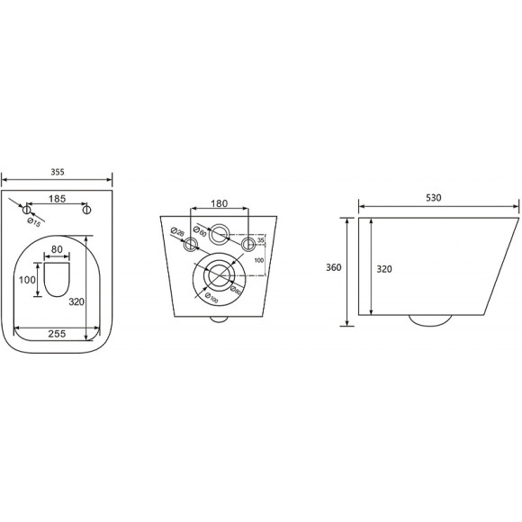 Унитаз Abber Rechteck AC1201MG подвесной Серый матовый с сиденьем Микролифт Унитаз Abber Rechteck AC1201MG подвесной Серый матовый с сиденьем Микролифт