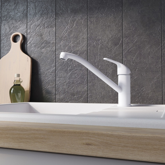 Смеситель для кухни Milardo Meal M02WTR0M05 Белый матовый