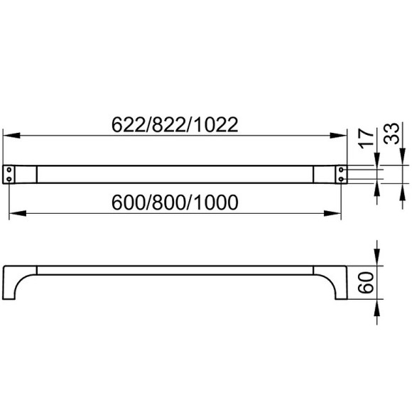 Полотенцедержатель Keuco Edition 11 11101010800 Хром Полотенцедержатель Keuco Edition 11 11101010800 Хром