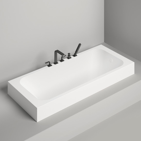 Ванна из искусственного камня Salini Orlanda 170х70 102011G Белая глянцевая