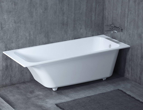 Ванна из искусственного камня Salini Orlanda 170х70 102011G Белая глянцевая