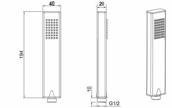 Ручной душ Allen Brau Infinity 5.21022-00 Хром