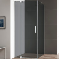 Душевой уголок Cezares Slider 80x100 SLIDER-AH-1-100-70/80-GRIGIO-Cr профиль Хром стекло серое