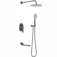 Душевая система Berges Nardis 3R 071009 Оружейная сталь