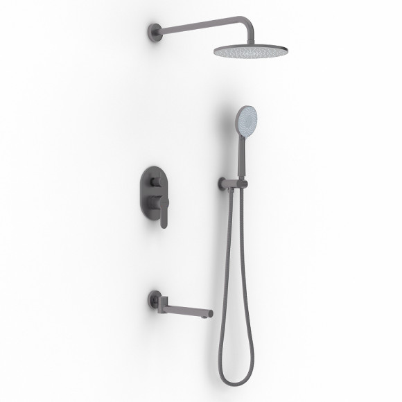 Душевая система Berges Nardis 3R 071009 Оружейная сталь Душевая система Berges Nardis 3R 071009 Оружейная сталь