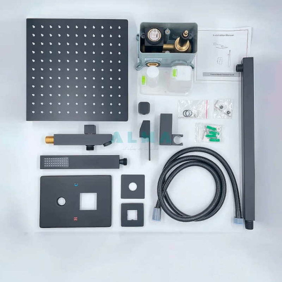 Душевая система ALMAes Teivaz TVZ-1805 Черная матовая Душевая система ALMAes Teivaz TVZ-1805 Черная матовая