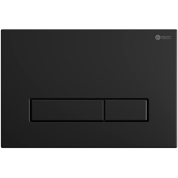 Комплект унитаза с инсталляцией Point Афина PN48055BM с сиденьем Микролифт и Черной матовой клавишей смыва