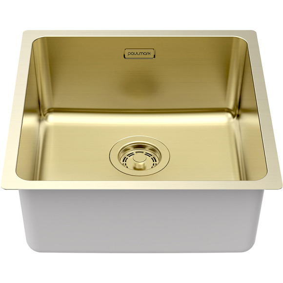 Кухонная мойка Paulmark Yuni 44 Uni YU44-LG Светлое золото Кухонная мойка Paulmark Yuni 44 Uni YU44-LG Светлое золото