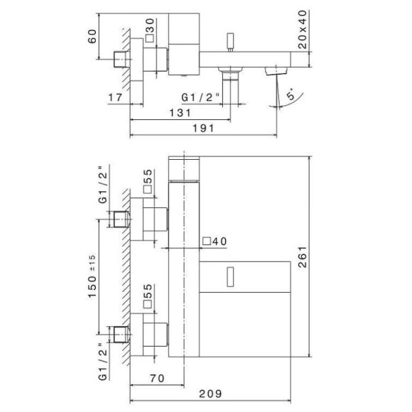 Смеситель для ванны Kerama Marazzi Futura 66440KM.21.018 Хром Смеситель для ванны Kerama Marazzi Futura 66440KM.21.018 Хром