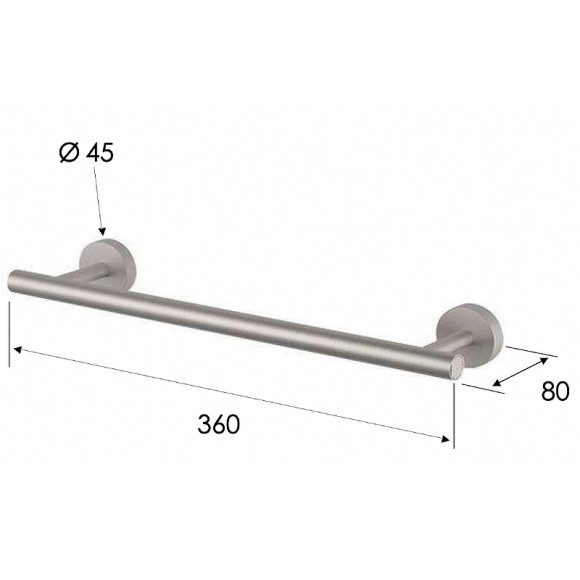 Полотенцедержатель Remer X-Style Inox SSXI40L30 Нержавеющая сталь Полотенцедержатель Remer X-Style Inox SSXI40L30 Нержавеющая сталь