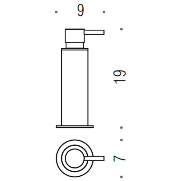 Дозатор для жидкого мыла Colombo Design Mini B9342.NM Черный матовый Дозатор для жидкого мыла Colombo Design Mini B9342.NM Черный матовый