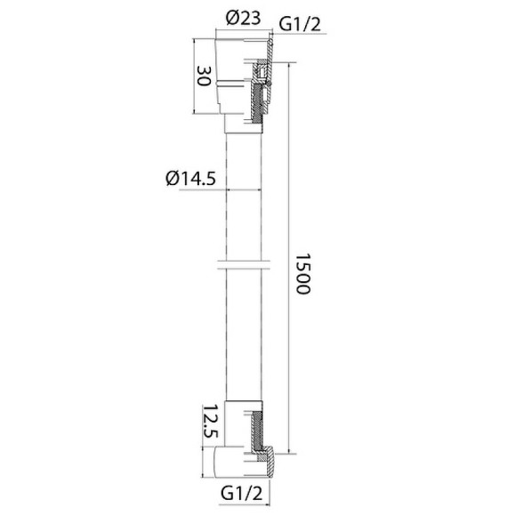 Душевой шланг Iddis Optima Home 04P15MGi19 Золото матовое