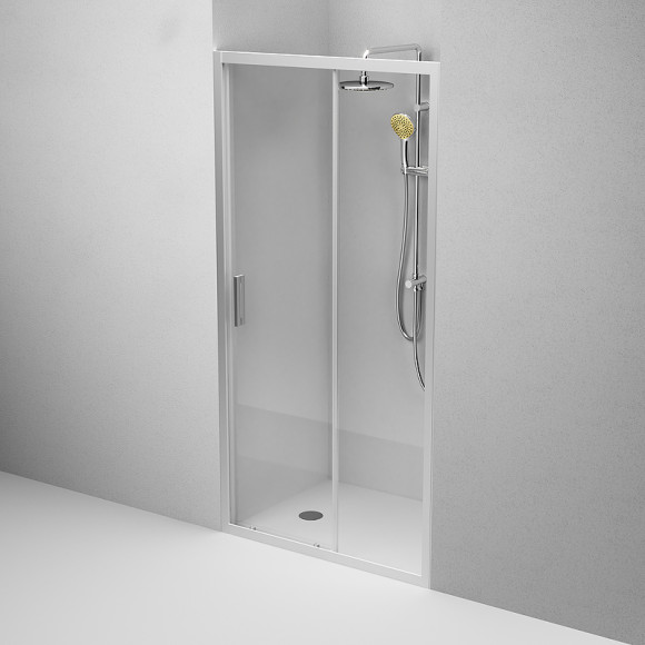 Душевая дверь AM.PM Gem Solo 110 W90G-110-1-195MT профиль Хром матовый стекло прозрачное Душевая дверь AM.PM Gem Solo 110 W90G-110-1-195MT профиль Хром матовый стекло прозрачное