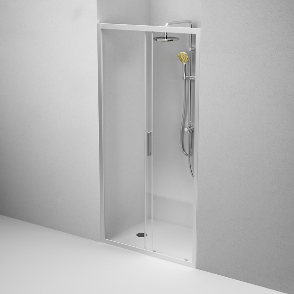 Душевая дверь AM.PM Gem Solo 110 W90G-110-1-195MT профиль Хром матовый стекло прозрачное Душевая дверь AM.PM Gem Solo 110 W90G-110-1-195MT профиль Хром матовый стекло прозрачное