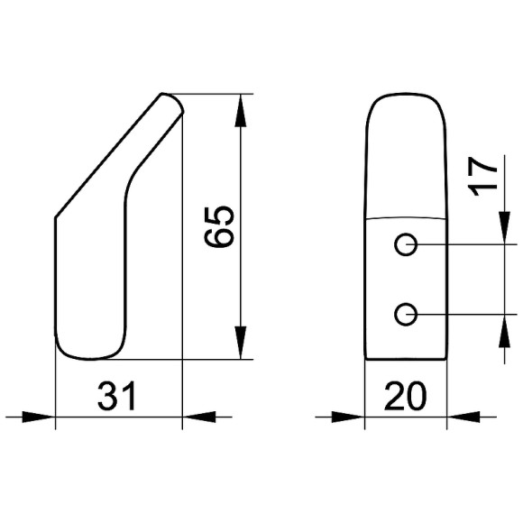 Крючок Keuco Collection Moll 12715 010000 Хром Крючок Keuco Collection Moll 12715 010000 Хром