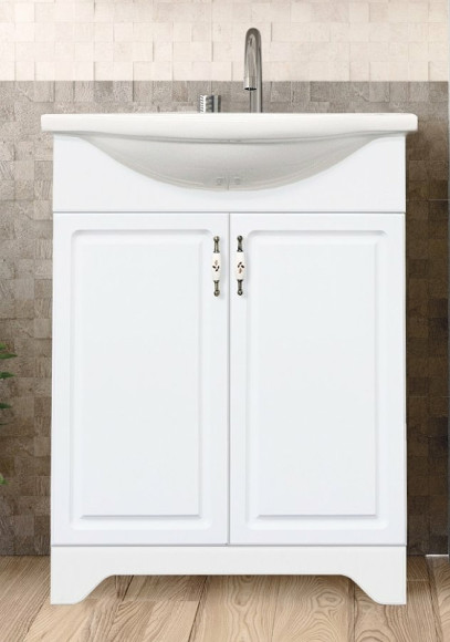 Тумба под раковину Style Line Олеандр 2 Люкс 55 ЛС-00000046 Белая