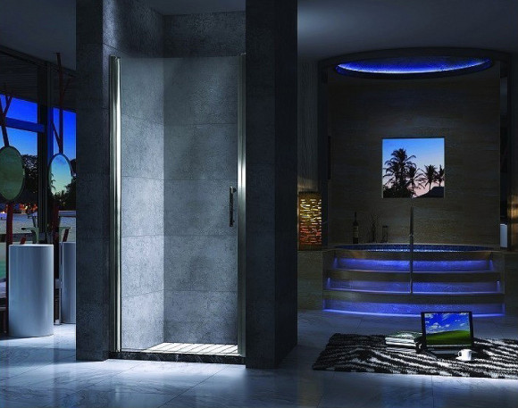 Душевая дверь Esbano ES-70LD 70 L ESDN70LDL профиль Хром стекло прозрачное