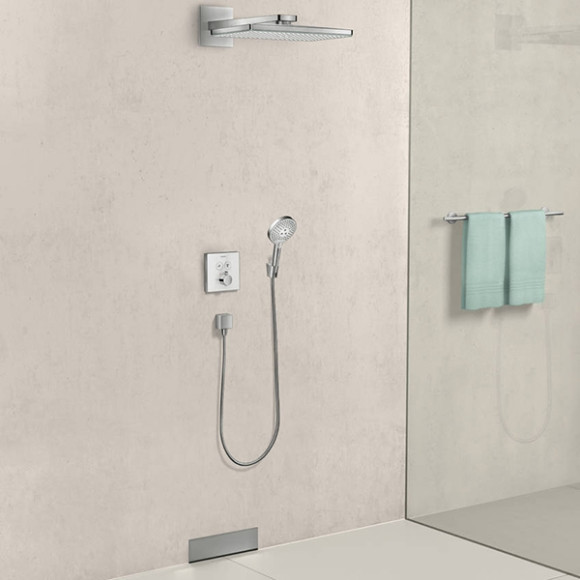 Шланговое подсоединение Hansgrohe Fixfit Square 26455140 с клапаном обратного тока Полированная бронза Шланговое подсоединение Hansgrohe Fixfit Square 26455140 с клапаном обратного тока Полированная бронза