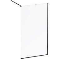 Душевая перегородка AM.PM Func 110 W84WI-110-F1-BTE профиль Черный стекло прозрачное