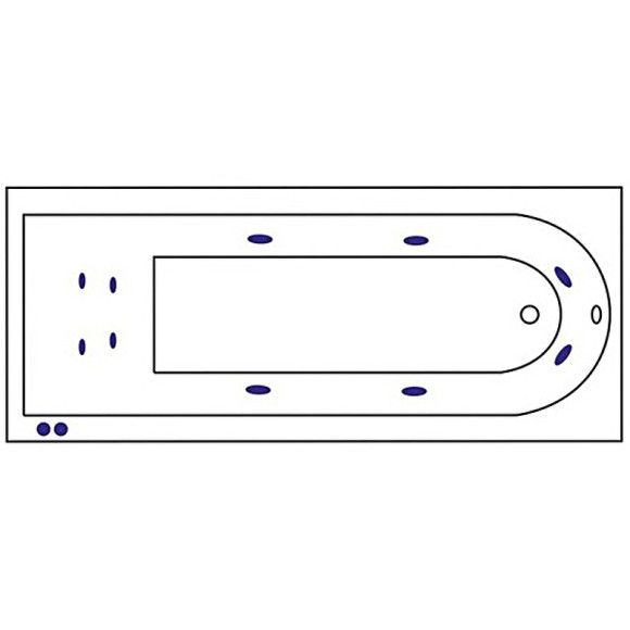 Акриловая ванна Excellent Aurum 170x70 WAEX.AUR17.HYDRO+.CR с гидромассажем Акриловая ванна Excellent Aurum 170x70 WAEX.AUR17.HYDRO+.CR с гидромассажем