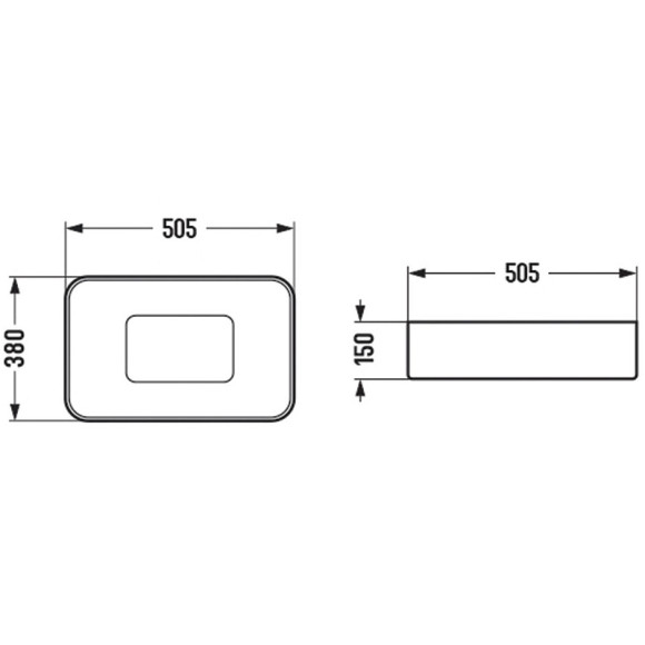 Раковина-чаша Vincea 51 VBS-50450 Белая