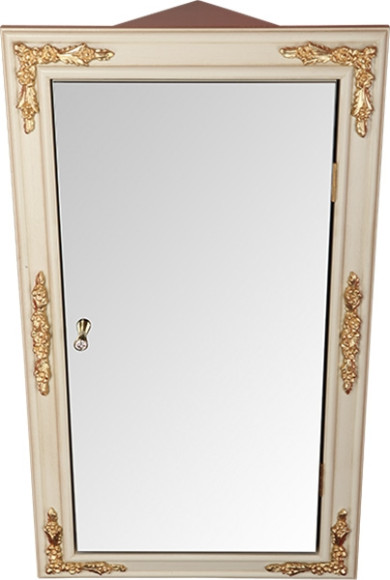 Зеркальный шкаф Migliore CDB 45 21839 угловой Слоновая кость Золото