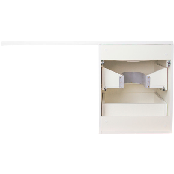 Тумба под раковину Style Line Даллас Люкс Plus 120 СС-00002351 подвесная Белая Тумба под раковину Style Line Даллас Люкс Plus 120 СС-00002351 подвесная Белая