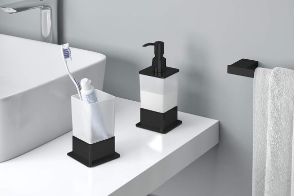 Дозатор жидкого мыла Excellent Riko DOEX.1616BL Черный