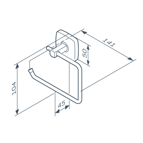 Держатель туалетной бумаги AM.PM Gem A9034122 Черный