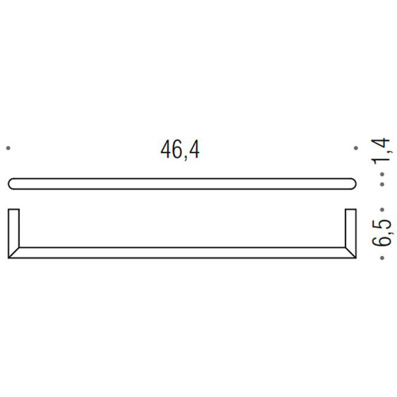 Полотенцедержатель Colombo Design Mini B4010.HPS1 Нержавеющая сталь