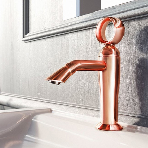 Смеситель для раковины Webert Opera OA830102980 Розовое золото