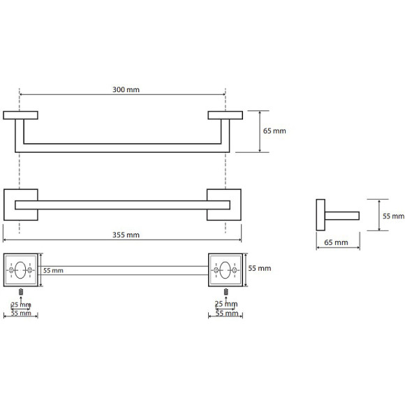 Полотенцедержатель Bemeta Beta 132204012 Хром Полотенцедержатель Bemeta Beta 132204012 Хром