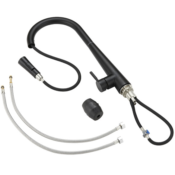 Смеситель для кухни Orange Steel M99-007b Черный матовый Смеситель для кухни Orange Steel M99-007b Черный матовый