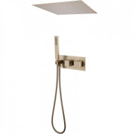 Душевая система Abber Daheim AF8255G с термостатом Золото матовое Душевая система Abber Daheim AF8255G с термостатом Золото матовое