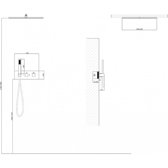 Душевая система Abber Daheim AF8255G с термостатом Золото матовое Душевая система Abber Daheim AF8255G с термостатом Золото матовое