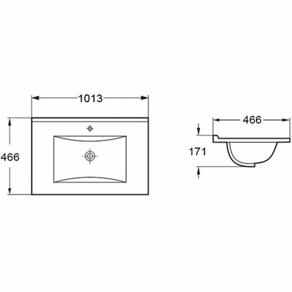 Раковина Vincea 100 VBS-13100MB Черная матовая