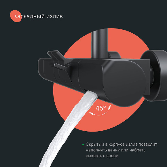 Душевая система Iddis SpaHome SPHBLTKi06 с термостатом Черная матовая