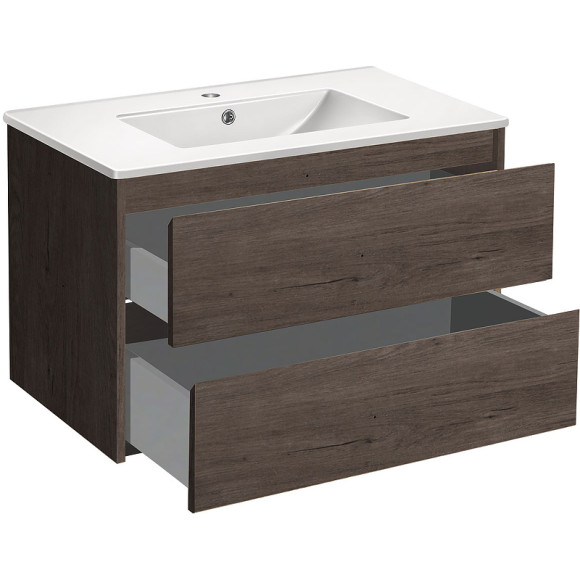 Тумба под раковину Vincea Gio 80 VMC-2G800RO подвесная R.Oak Тумба под раковину Vincea Gio 80 VMC-2G800RO подвесная R.Oak