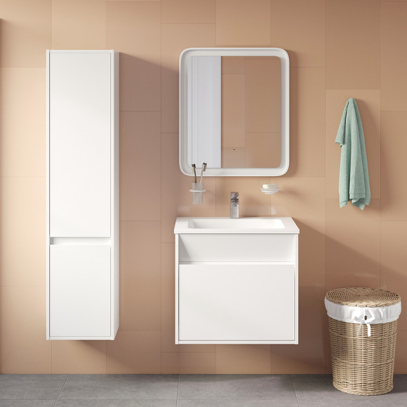 Тумба с раковиной Iddis Esper 60 ESP60W0i95K подвесная Белая