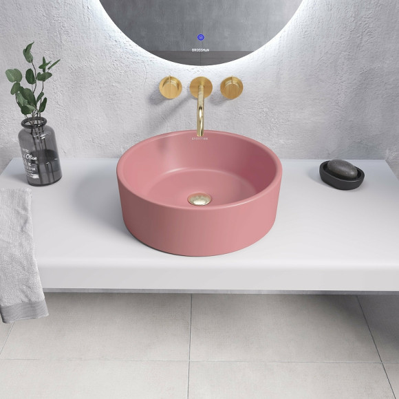Раковина-чаша Grossman Color 41 GR-3013PIM Розовая матовая Раковина-чаша Grossman Color 41 GR-3013PIM Розовая матовая