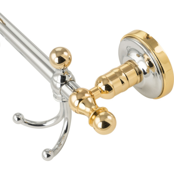 Вешалка для полотенец Migliore Mirella 24915 Хром Золото Вешалка для полотенец Migliore Mirella 24915 Хром Золото